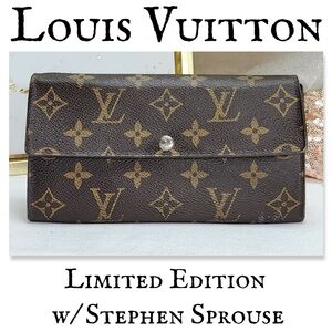 Authentic Louis Vuitton Monogram Stephen Sprouse Sarah Wallet W/ COA